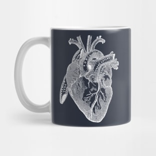 Antique Medical illustration of Human Heart Mug